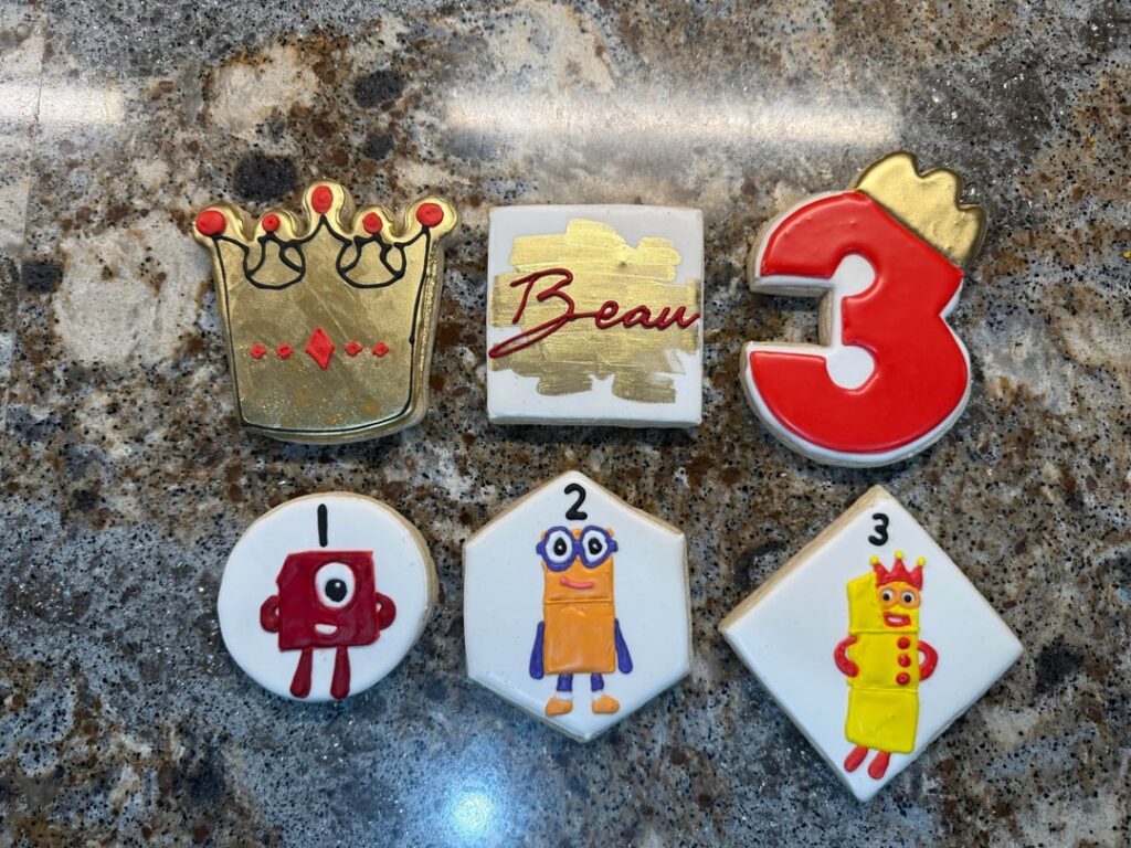 Birthday set for a sweet prince who loves math!