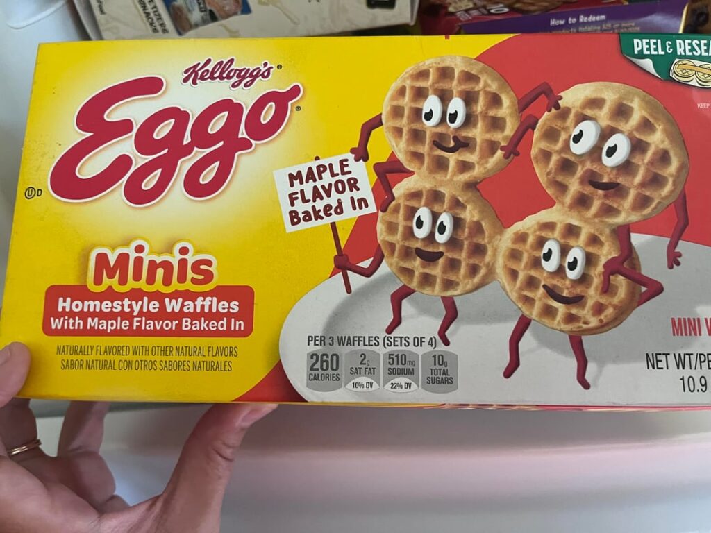 Help! Does this mean each mini waffle is 86 calories? Or 3 big ones make up 260 cals?