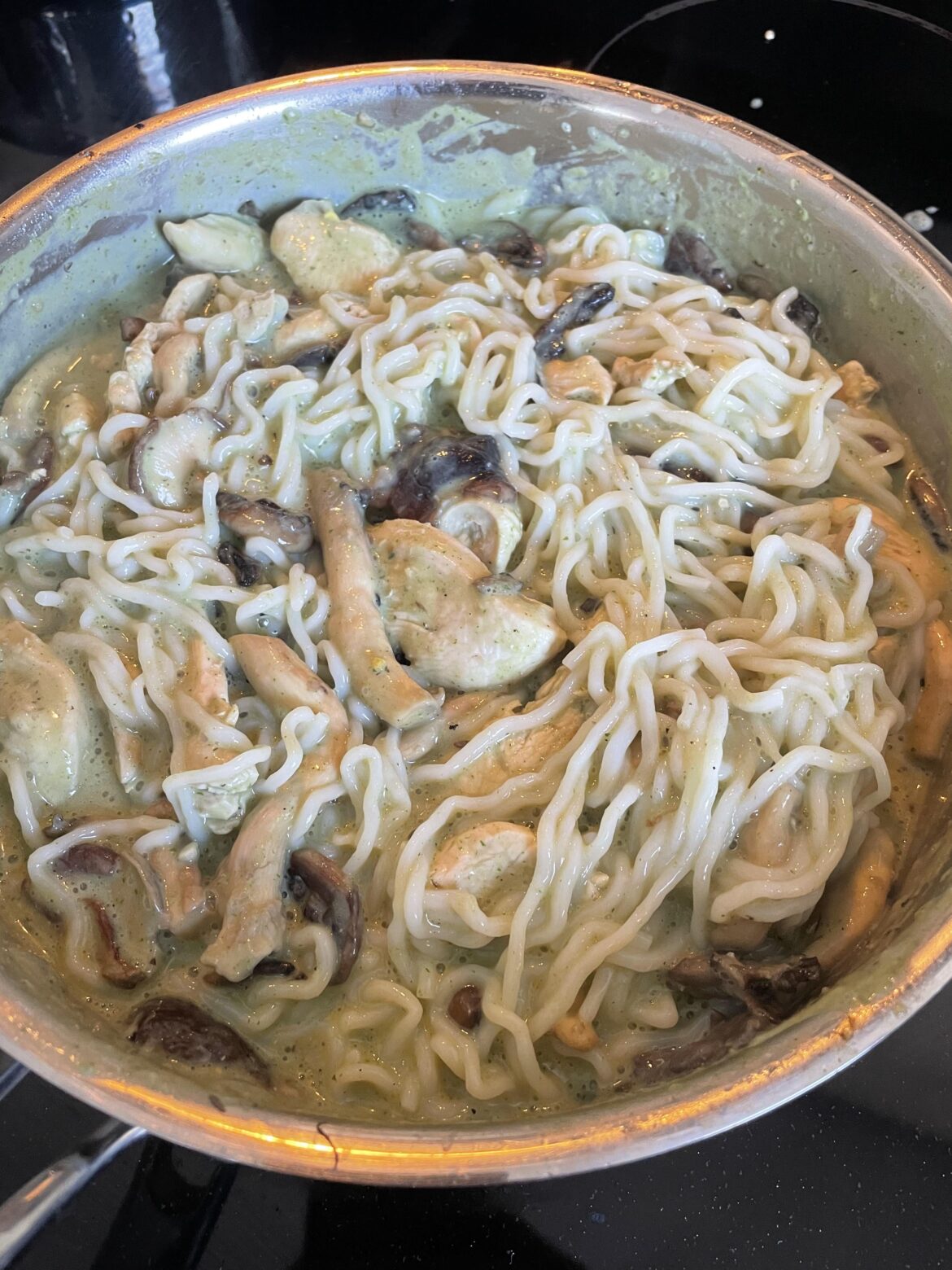 Creamy Chicken Mushroom Pasta