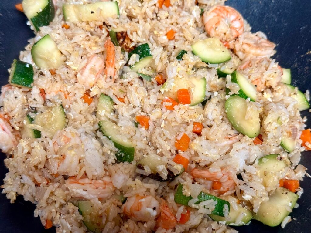 Homemade stir fry, and a side of bok choy. Lots of volume for the calories!