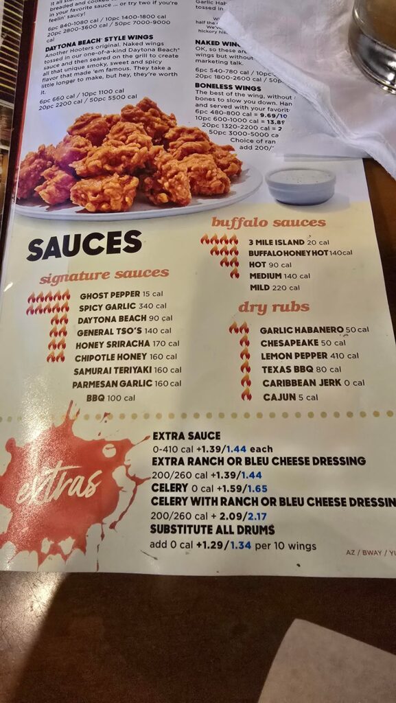 Yearly trip to Hooters for AYCE Wings.
