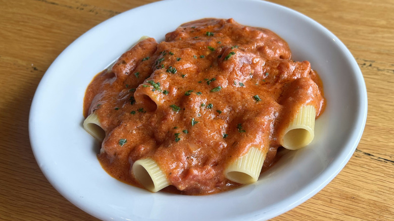 Five cheese marinara sauce with pasta