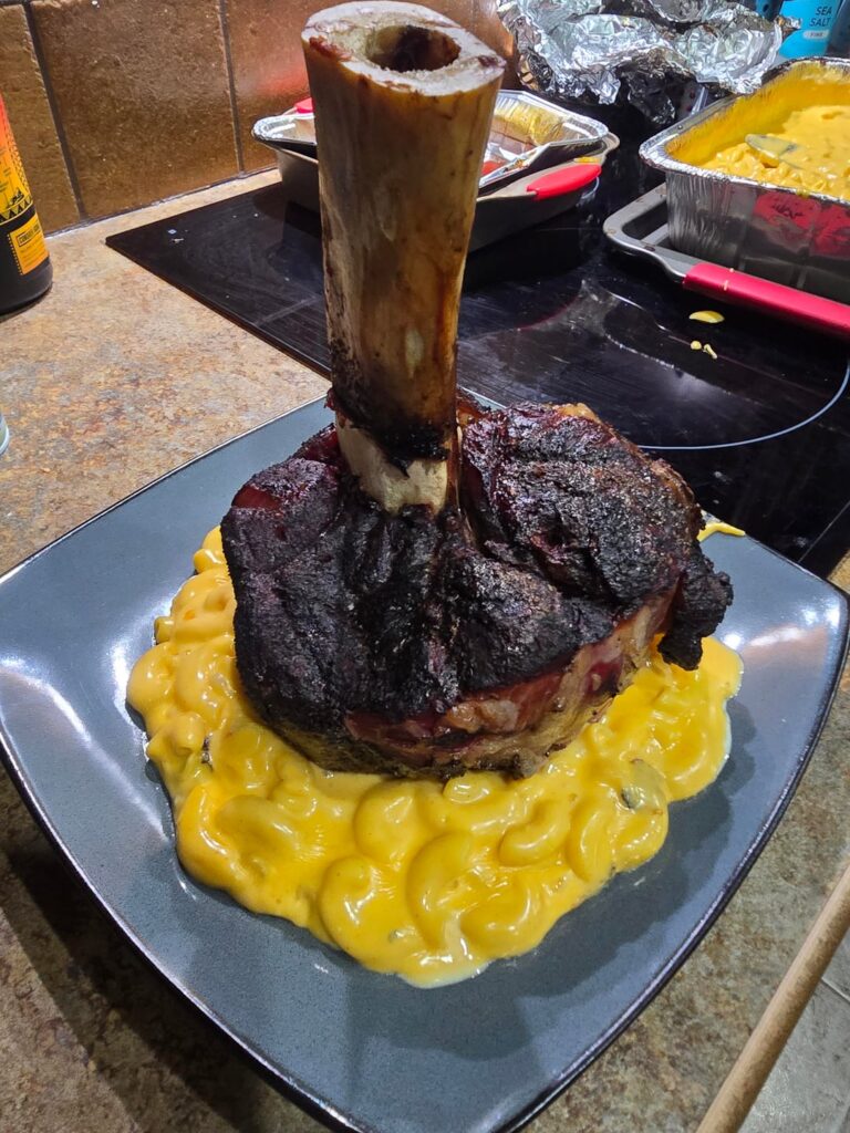 Thors hammer over smoked mac n cheese
