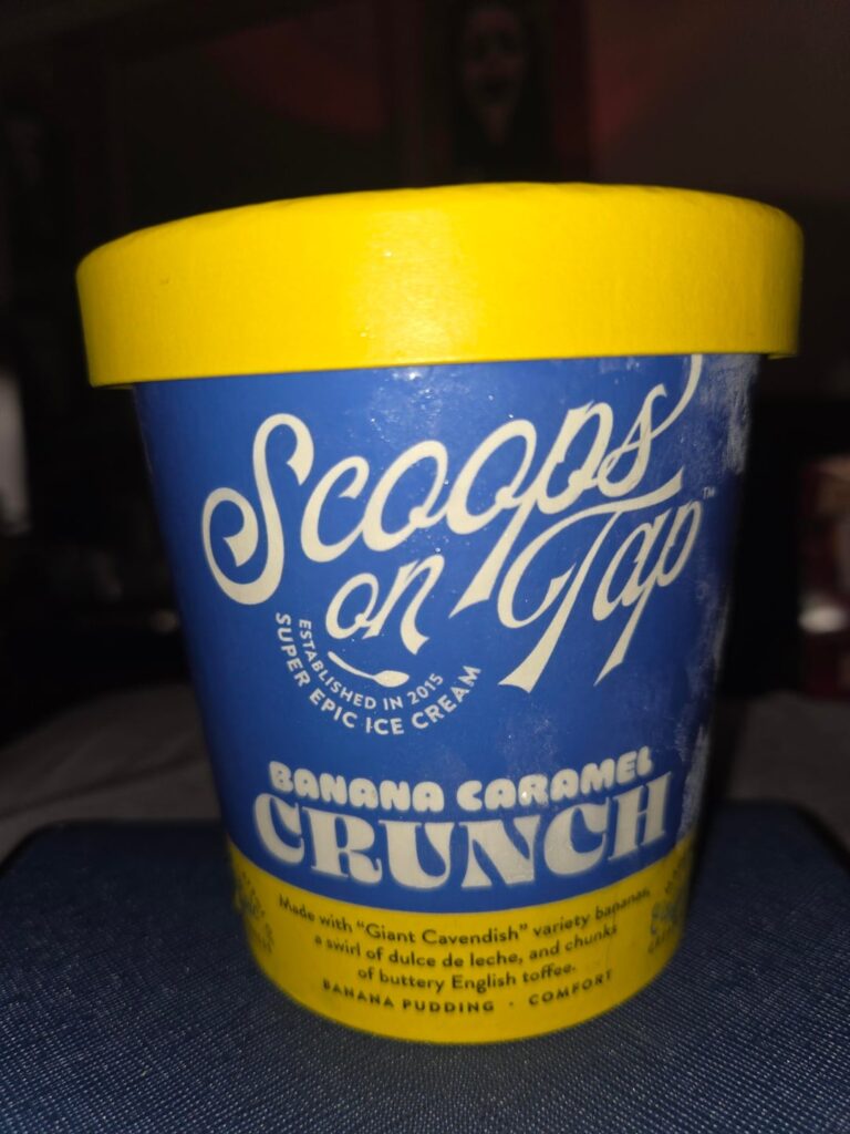 Scoops On Tap Banana Caramel Crunch