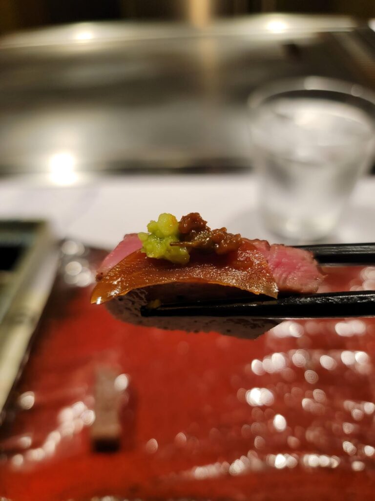 [I ate] Kobe beef. Shinjuku, Japan.