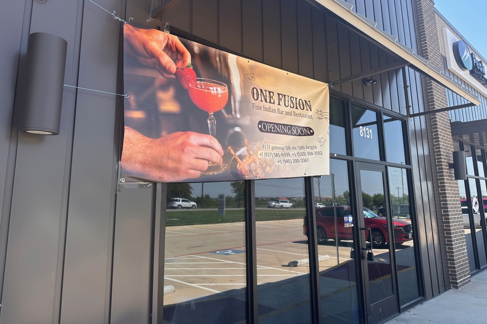 One Fusion to serve Indian cuisine in Argyle One Fusion sign