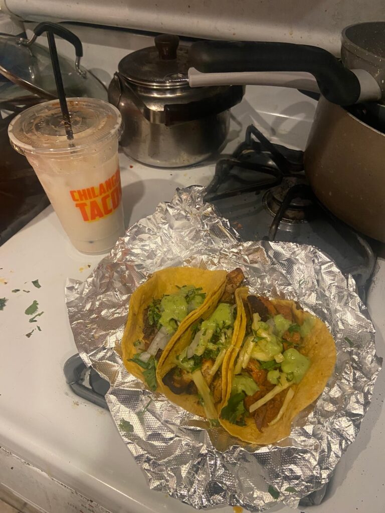 Tacos I got to go at chilangos