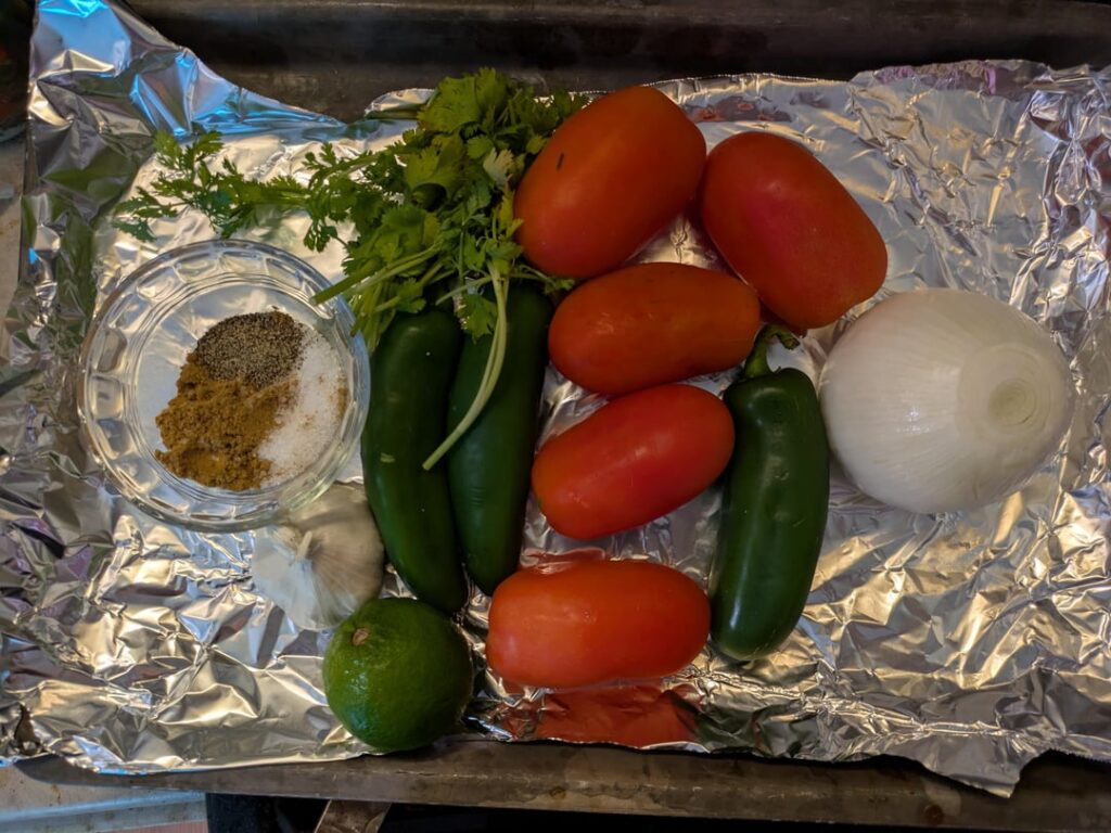 I made a basic, but delicious salsa.