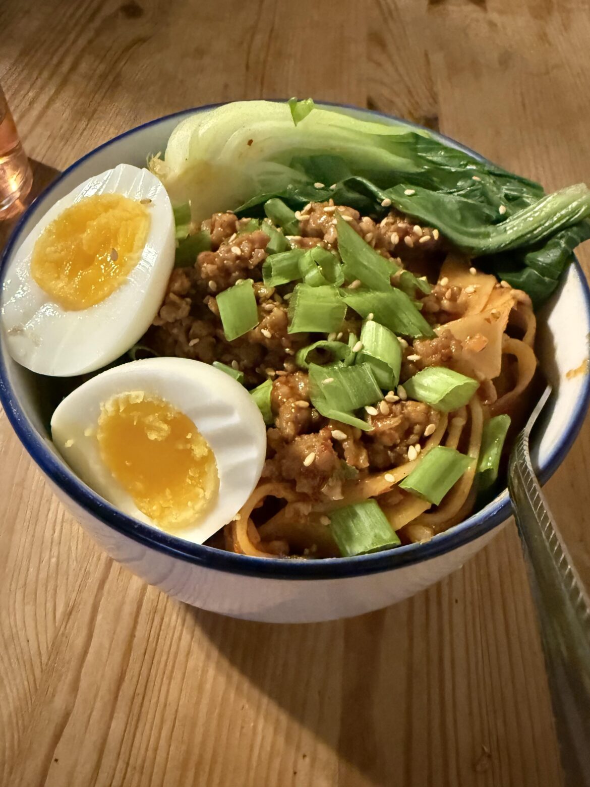 Chili crisp pork noodles