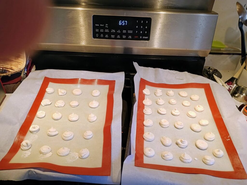 Tried to make apple cider macarons