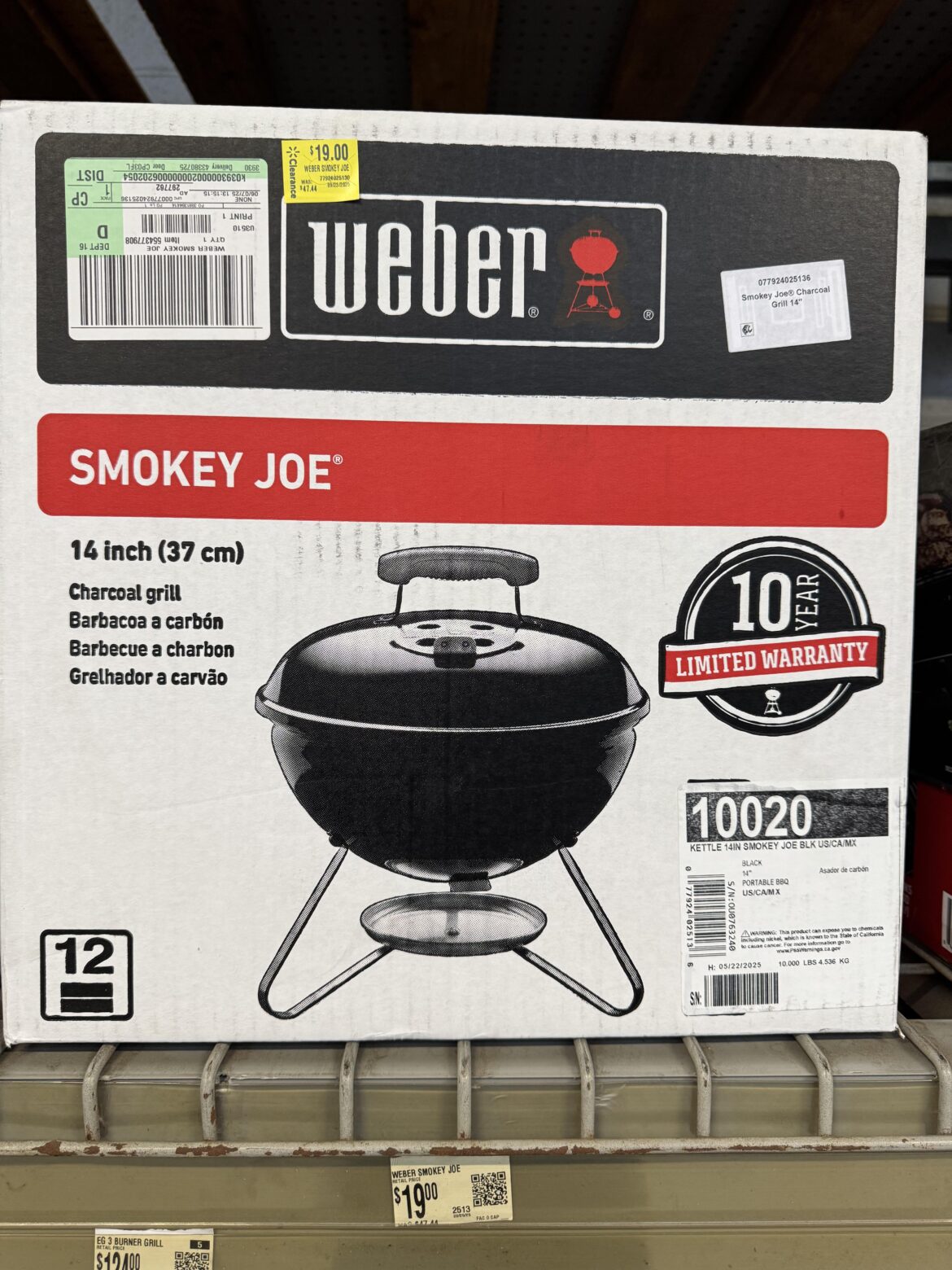 Smokey Joe on clearance at Walmart. YMMV $19