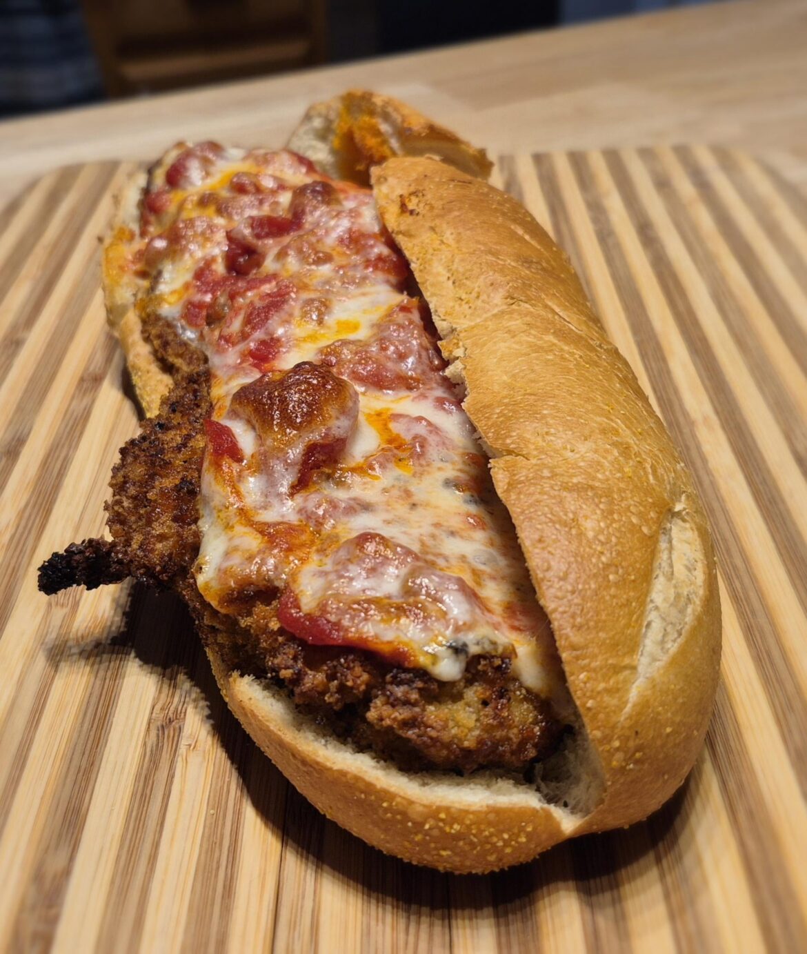 A homemade Chicken Parm Sub. By far my favorite food.
