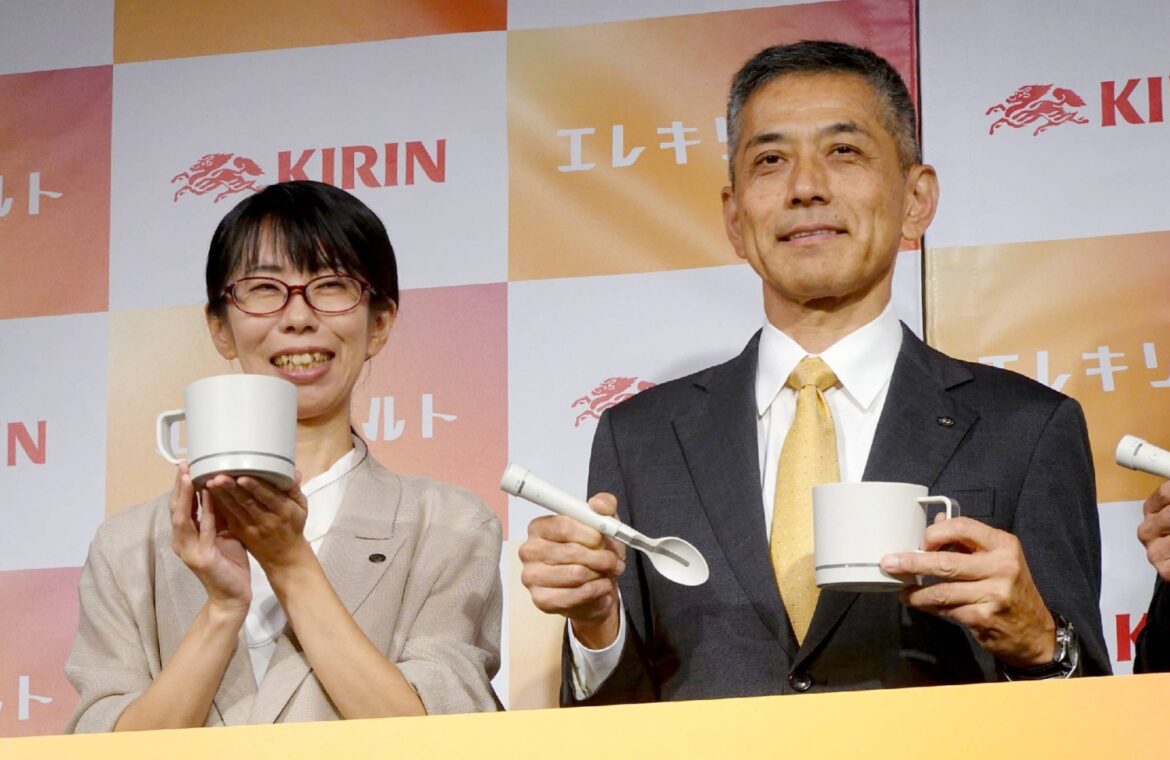 Kirin releases electric soup cup that enhances salty taste