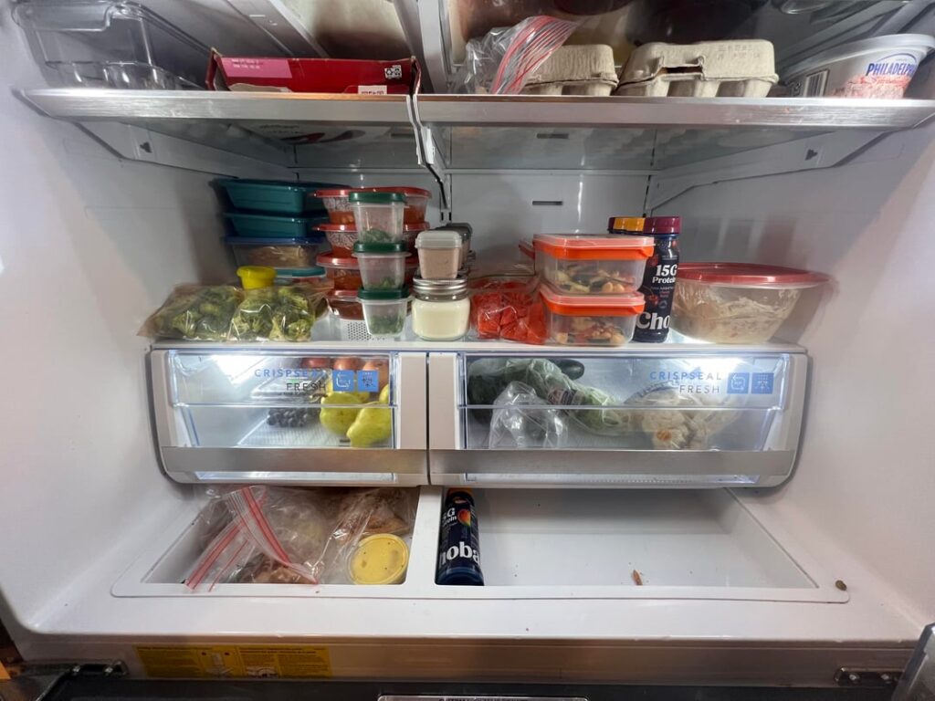 Meal prep for a week.