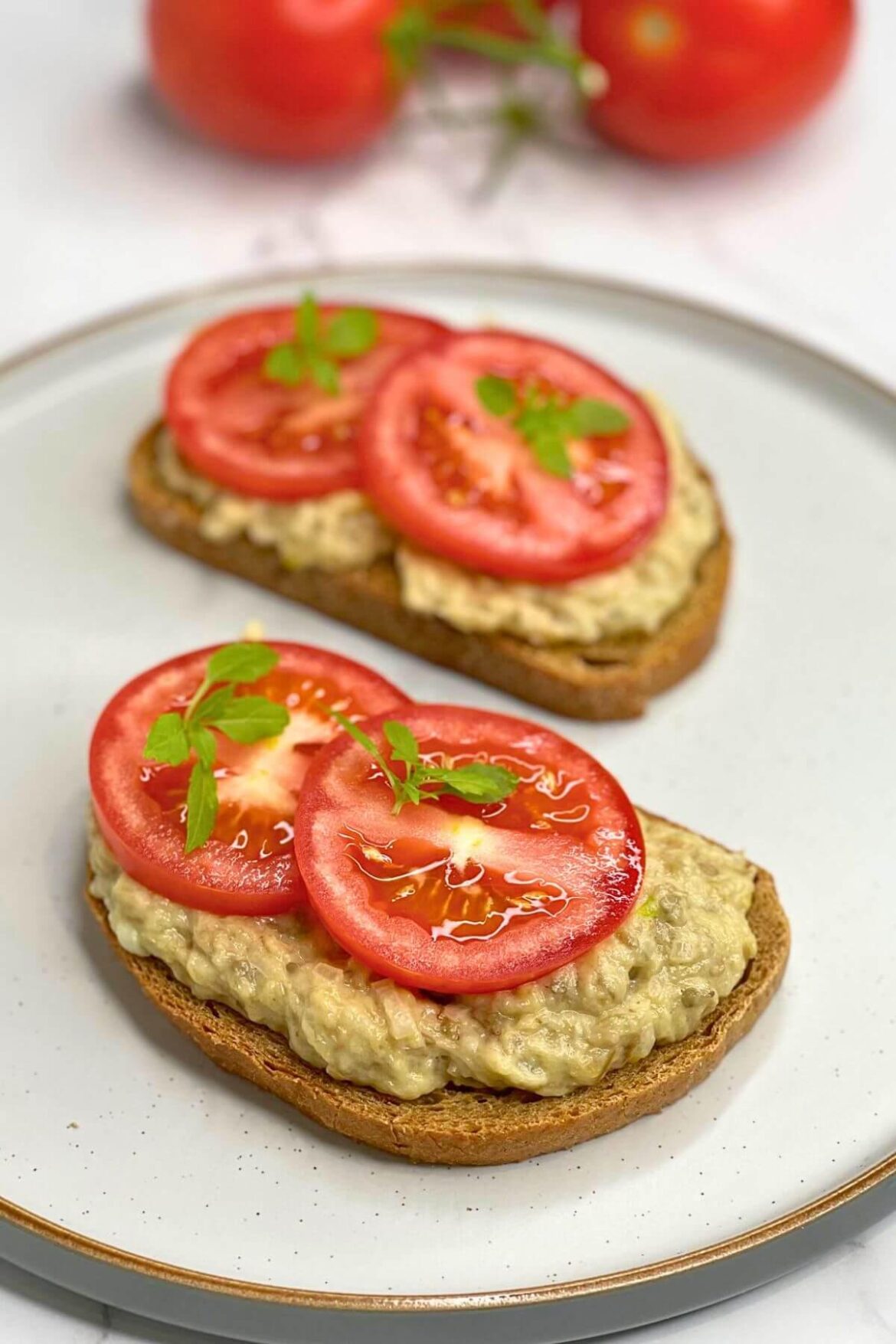 Easy Romanian Eggplant Salad (Salata de Vinete) with Homemade Mayo