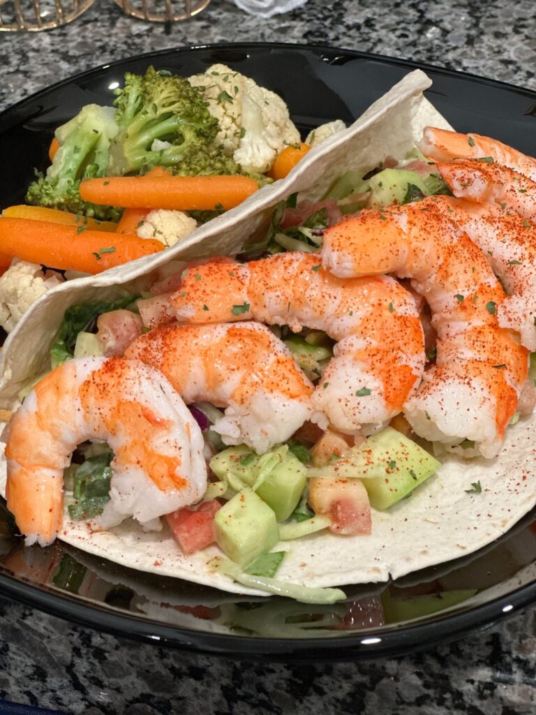 I… may have gone crazy over the shrimps. 300cal