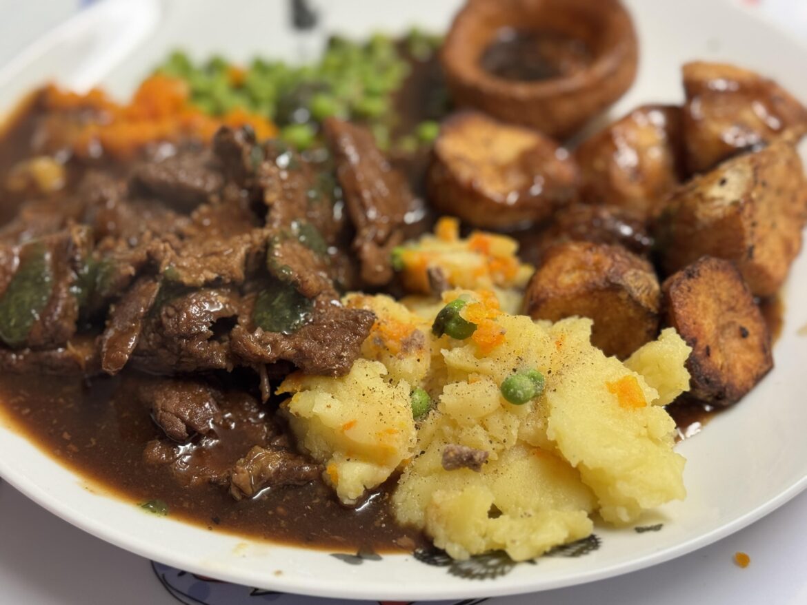 Beef roast dinner