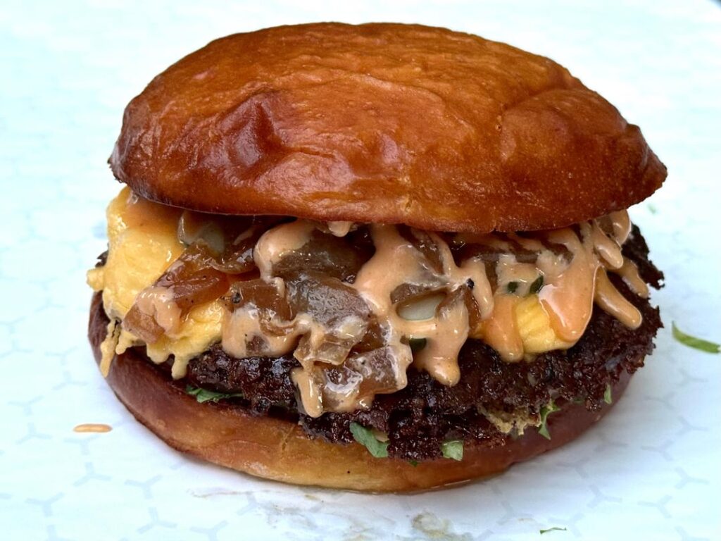 Homemade smash burgers