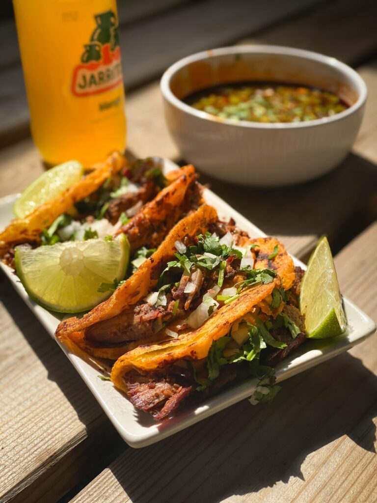 ‘Birria’ style beef taco’s