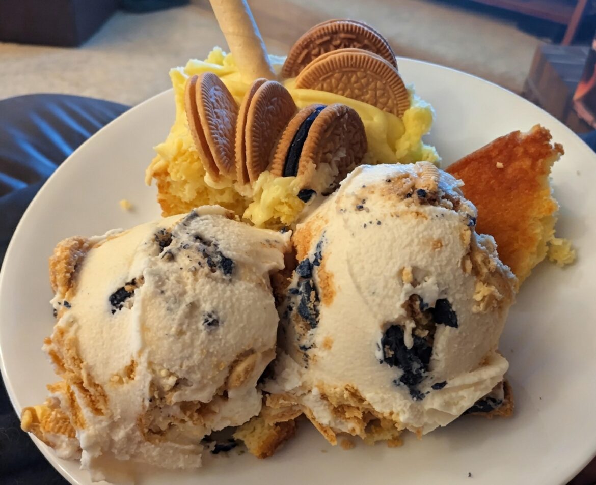 Cookies and cream with Lemon Oreos and Blueberry Pie Oreos.