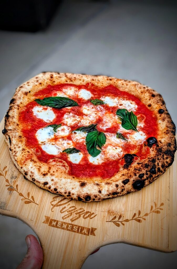 Me & my first sourdough pizza 💥