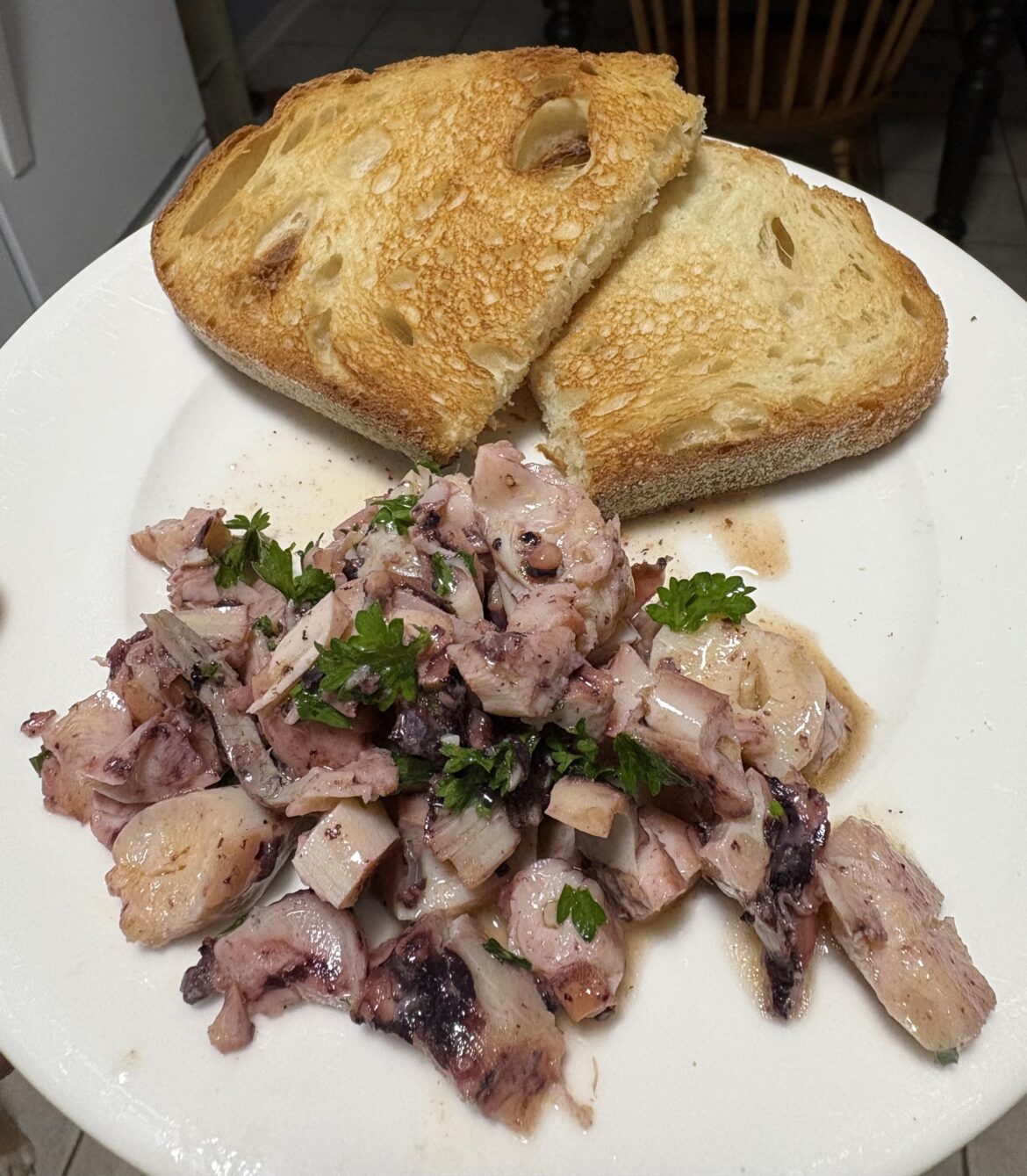 My favourite easy dinner. Trader Joes calamari