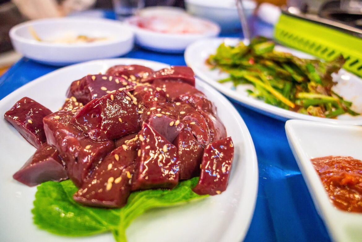 [OC] A dish of raw beef liver