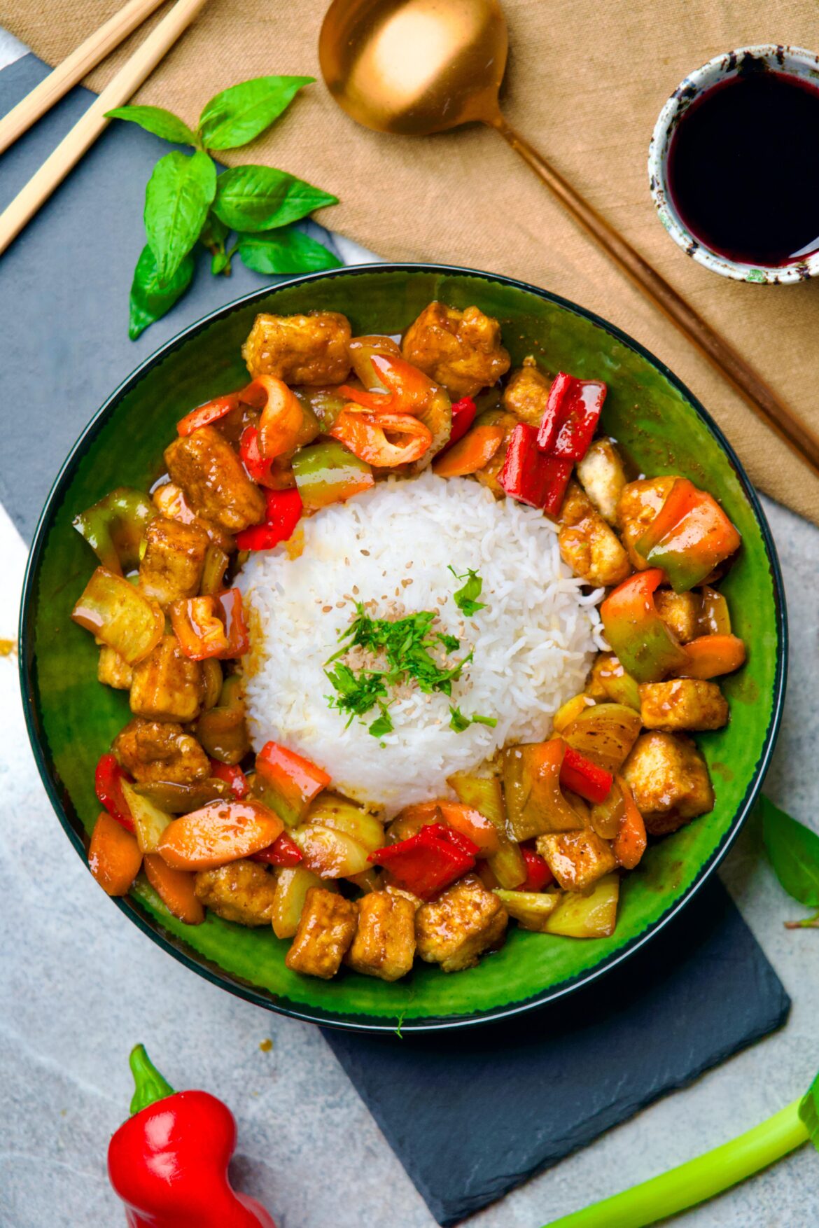 This curry tofu is delicious and super easy