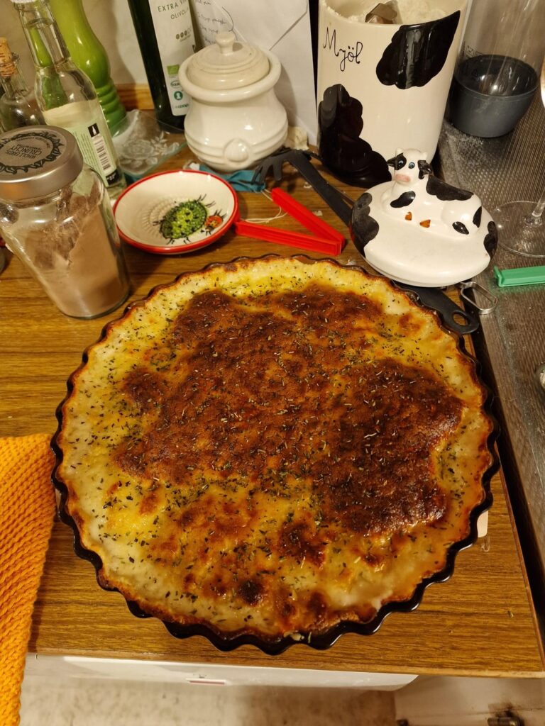 Onion & cheese pie Onion & cheese pie