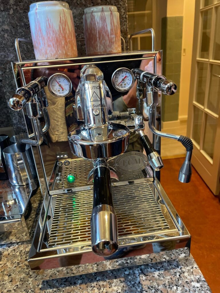 This coffee set-up at someone's house today and he had no idea how to brew espresso