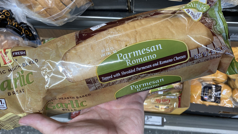 loaf of parmesan Romano bread