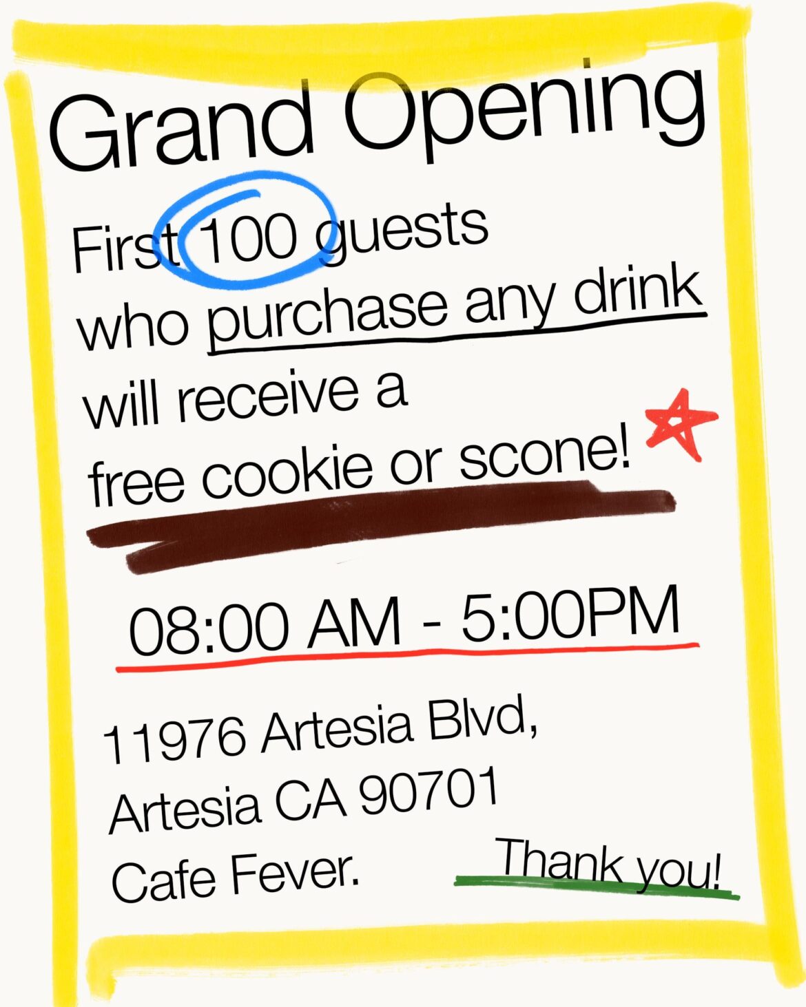 Grand Opening of Café Fever