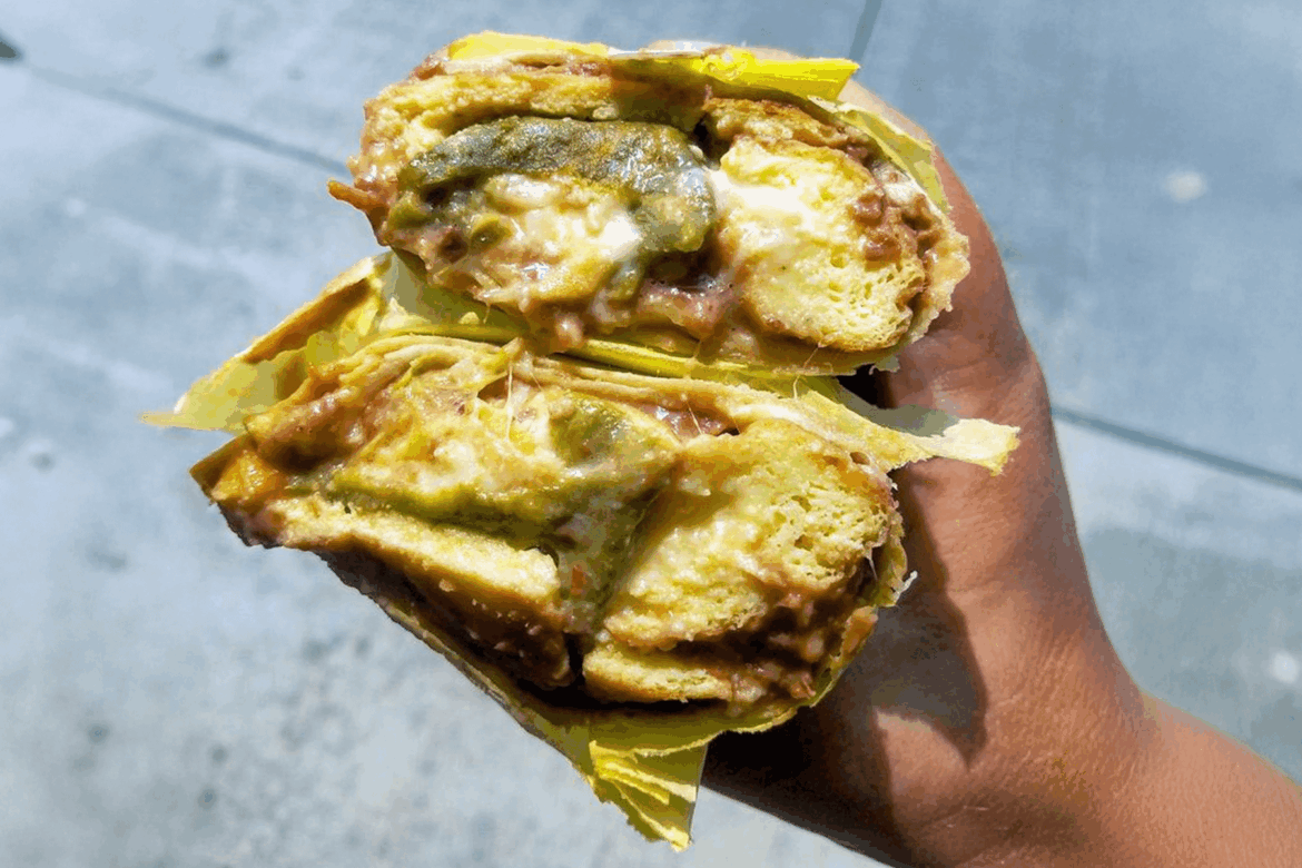 Yeah, they're famous for the Bean & Cheese BUT the Chile Relleno Burrito cannot be missed. 🤤