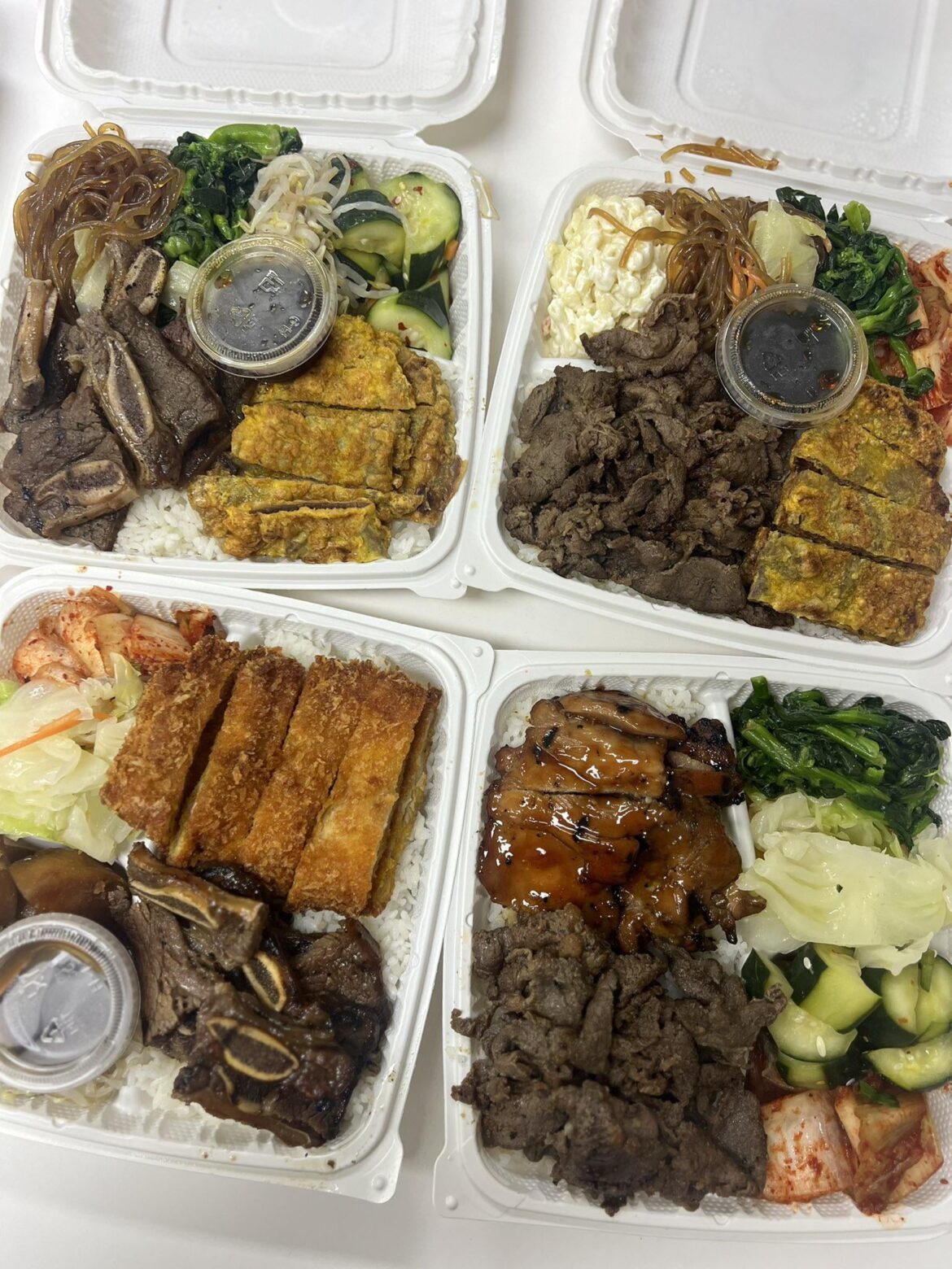 Korean takeout plates (Hawaii)