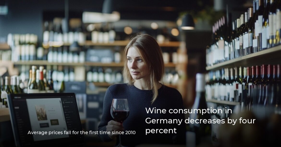 Wine consumption in Germany decreases by four percent