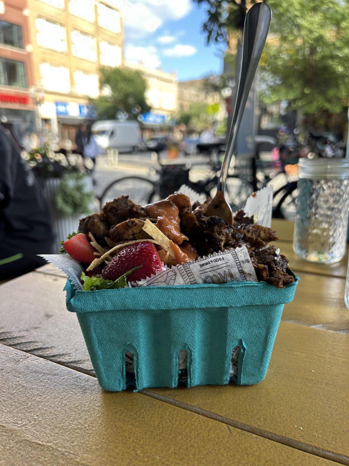 Salad at a Mexican restaurant
