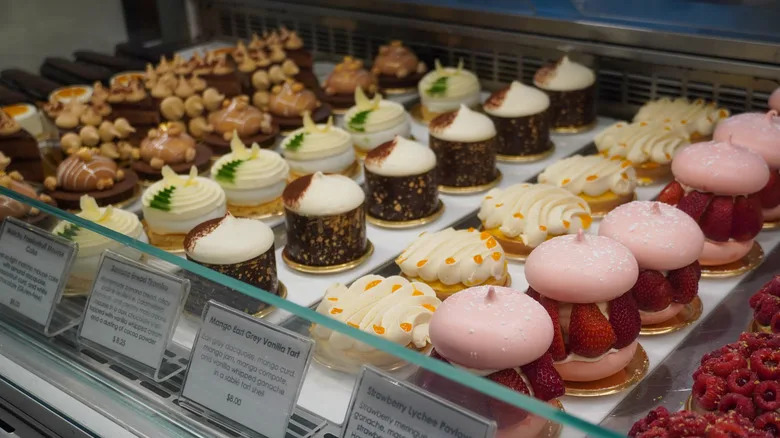 Assorted pastries on display at Dominique Ansel Bakery