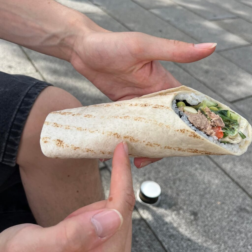 Bought two wraps for €8.50… 50% disappointment included
