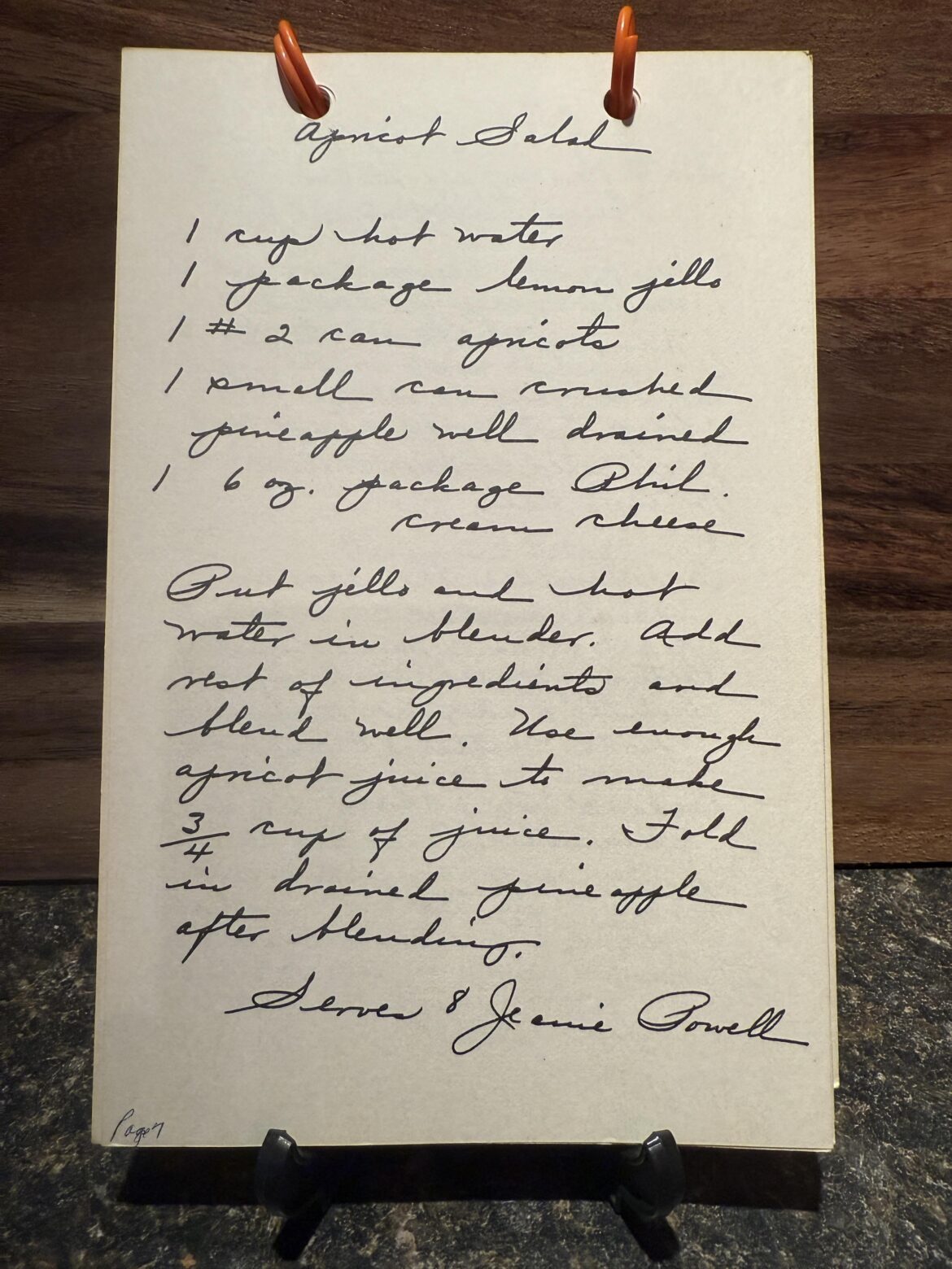 (GUTD 7/32) Apricot Salad & Hot Pineapple Salad (GUTD 7/32) Apricot Salad & Hot Pineapple Salad