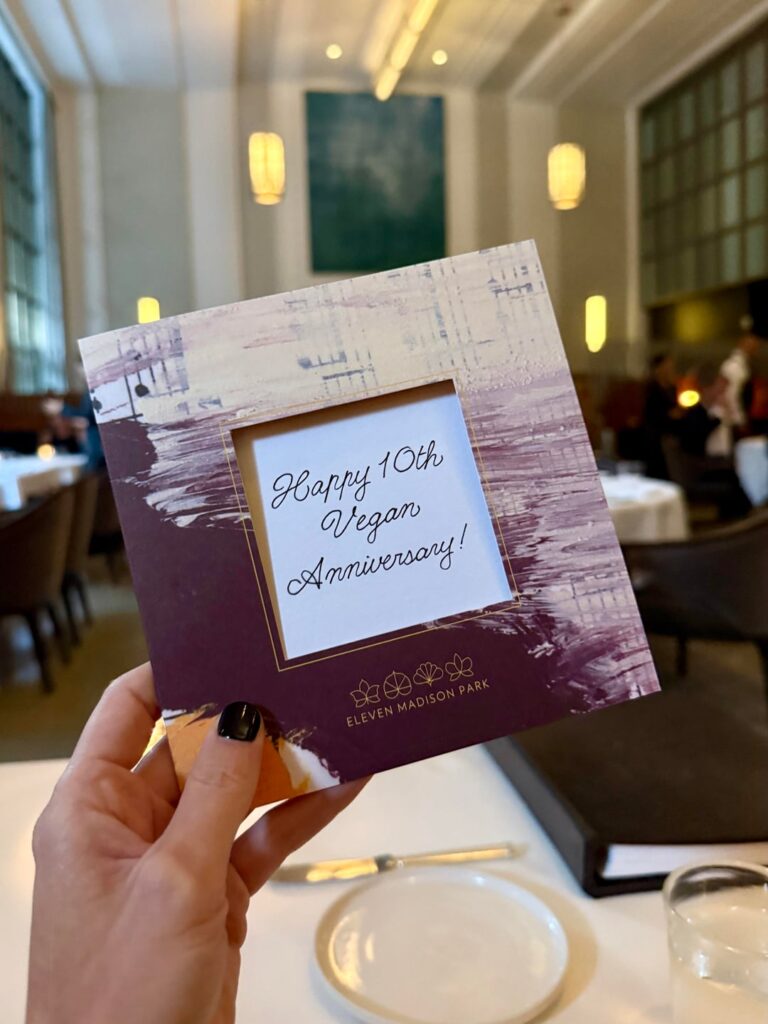 Dinner for one at Eleven Madison Park