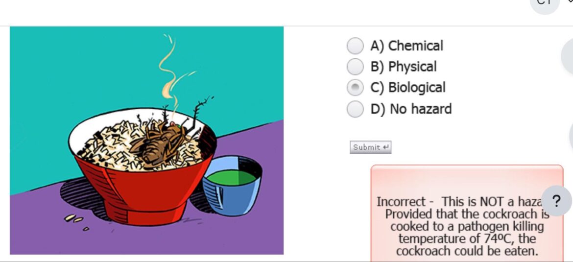 Bad foodsafe question