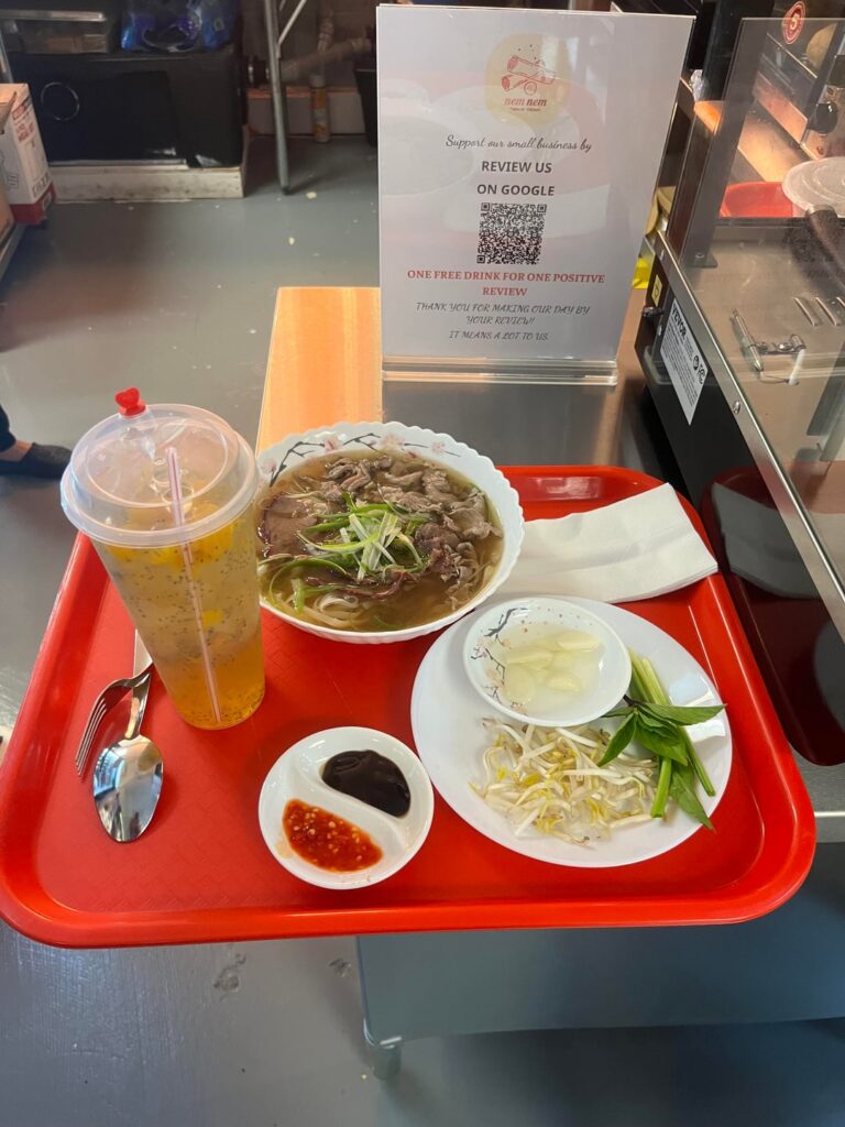 Quality Pho at Hwy 404 and Steele’s Flea Market. Nem nem Taste of Vietnam