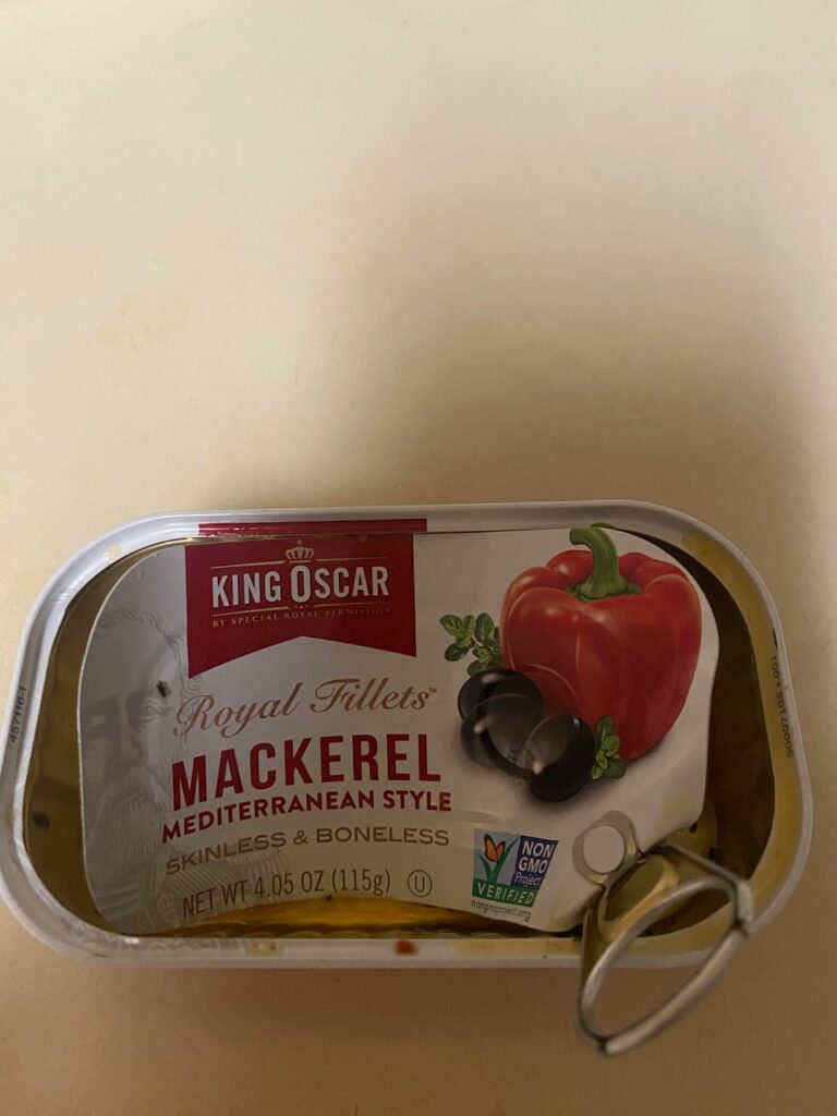 As far as bargain tins go, King Oscar Mediterranean Style Mackerel is pretty solid