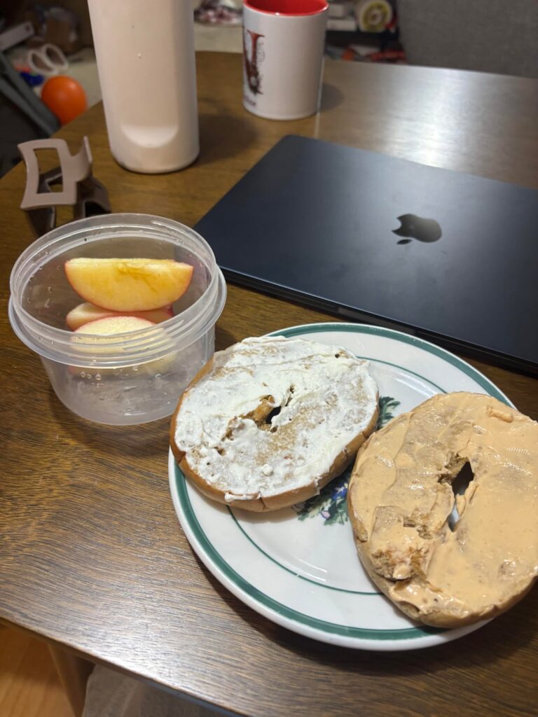 I’m addicted to bagels for breakfast