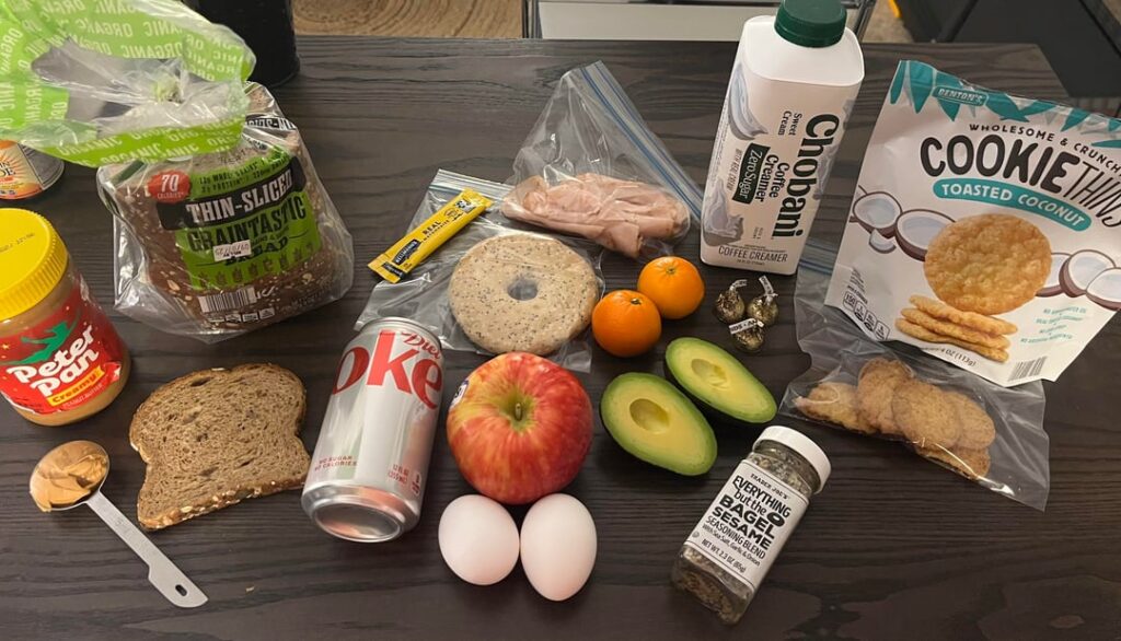 One day of eating planned ahead.