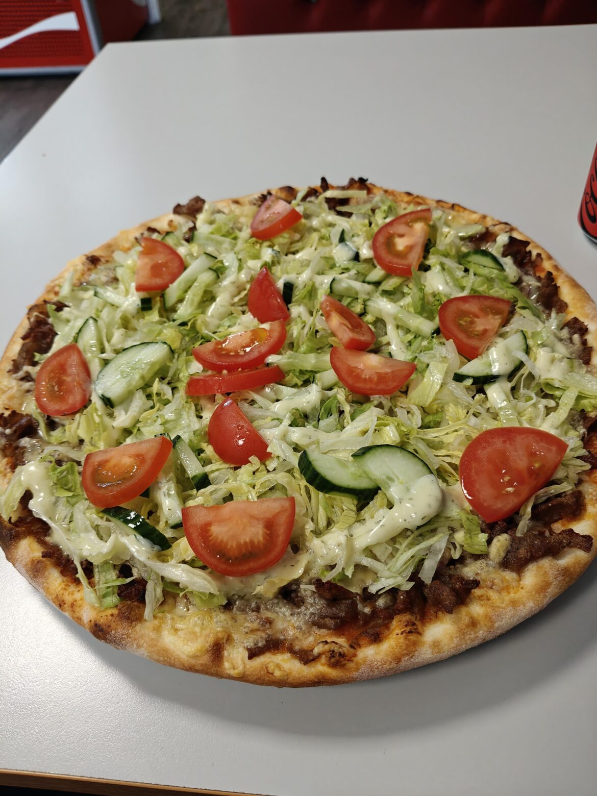 Today I ate "salad pizza"