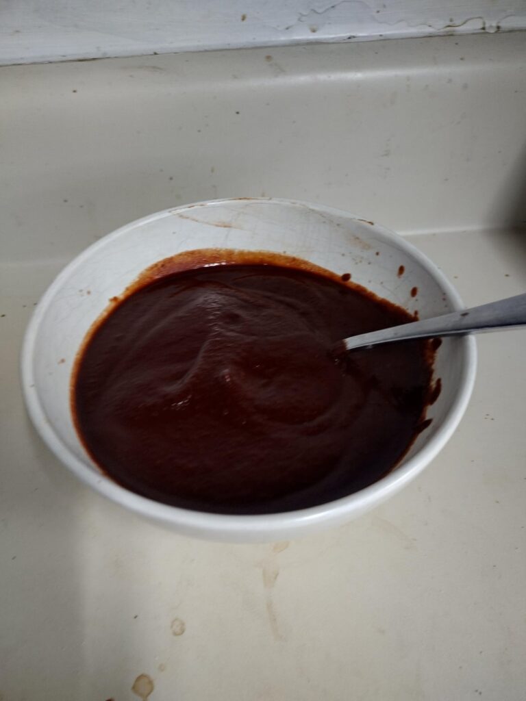 Made ancho and chipotle "salsa" for the first time