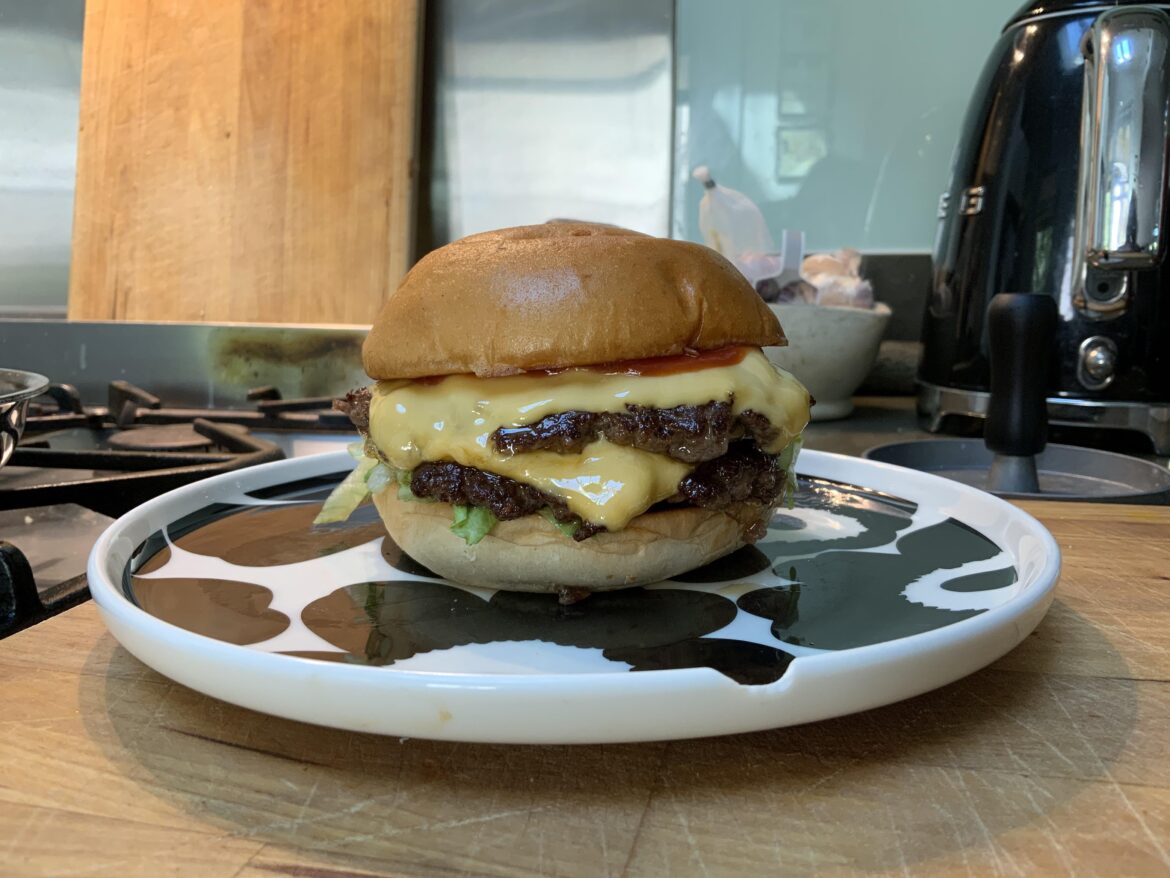 Cheeky little double I made for lunch