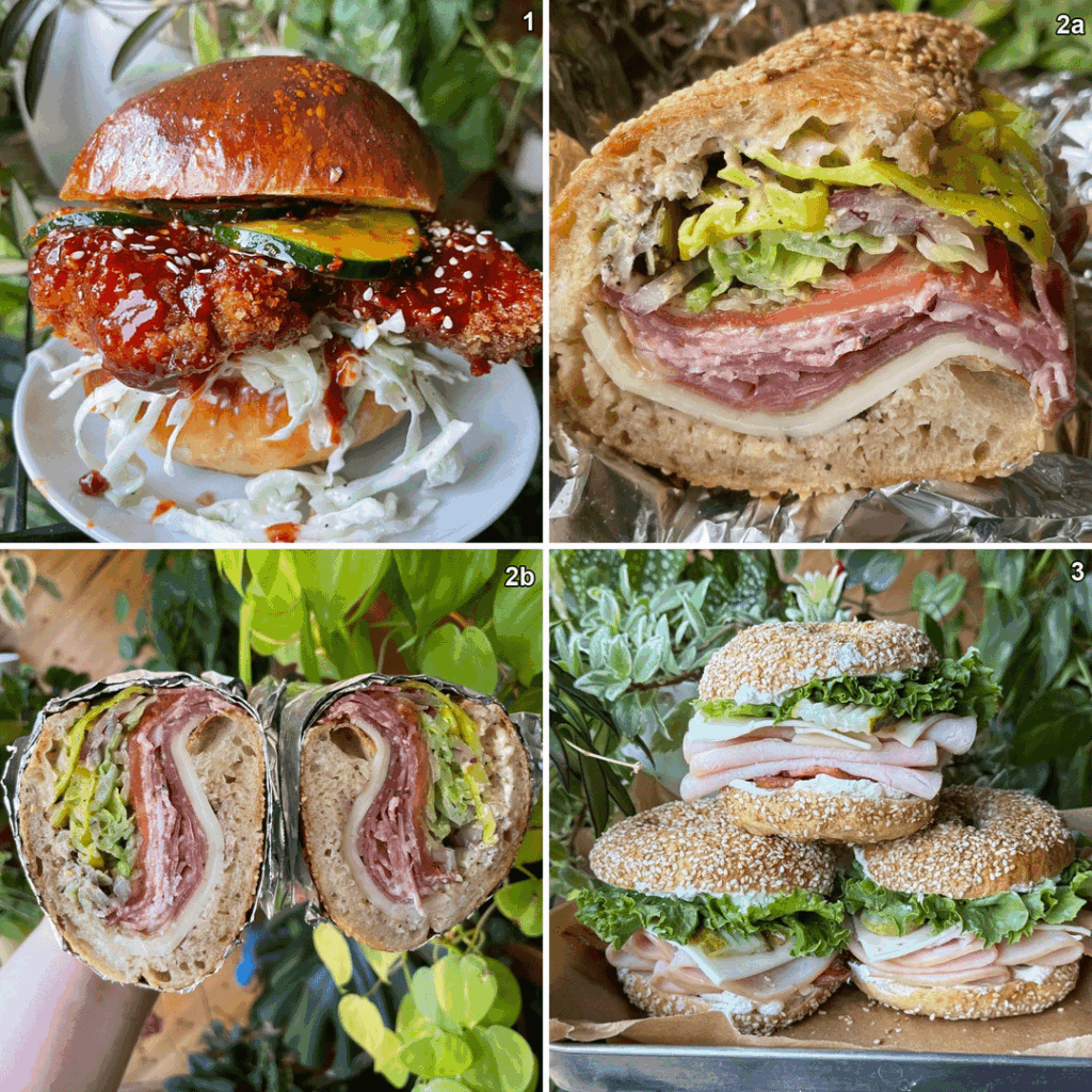 Fiancé is on night shifts so I’ve been making sandwiches for him to take into work. (Sandwich details in comments)