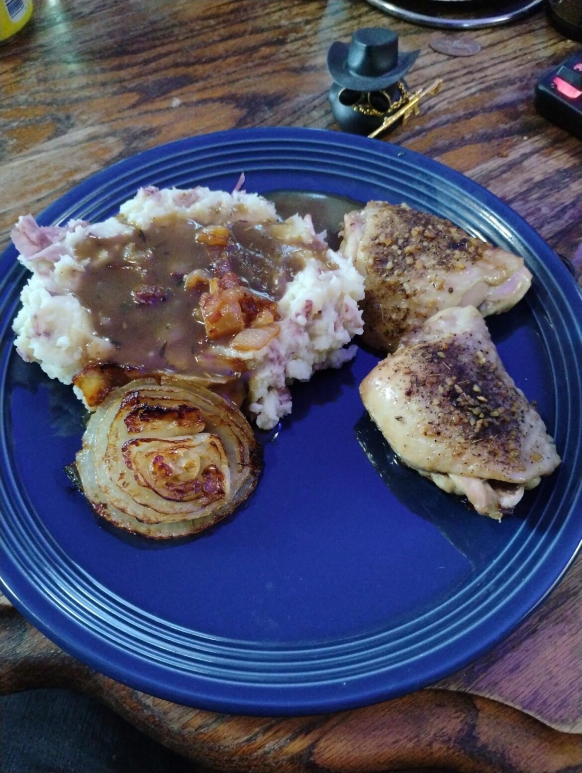 my onion loving wife needed a chicken dinner